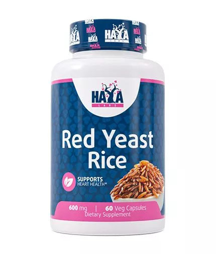 Haya Labs Red Yeast Rice (Raudonųjų mielių ryžių ekstraktas) 60 kaps.
