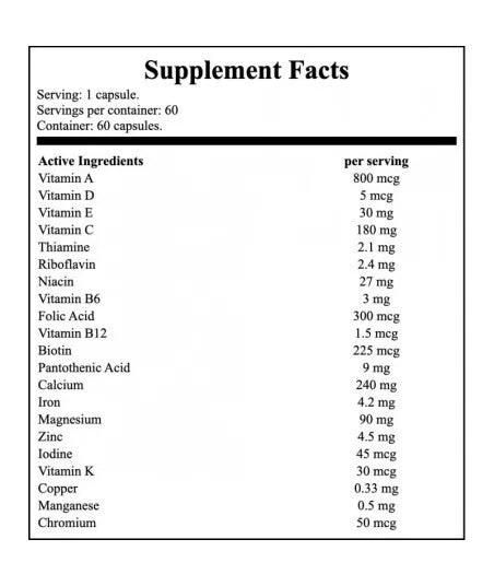 4+ Nutrition VITA+ 60 caps