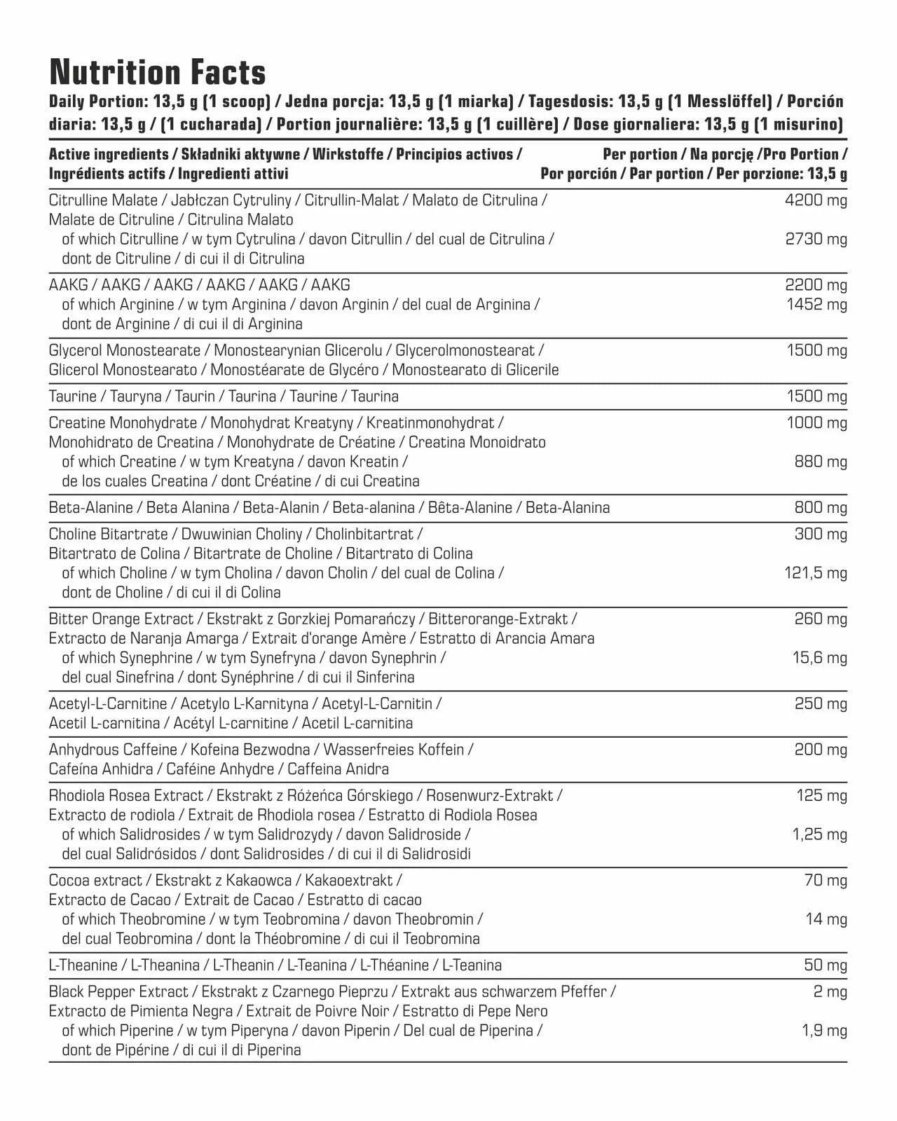 7 Nutrition BB PRO Extreme 324 g pre-workout