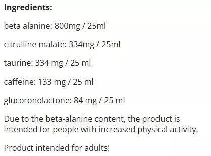 7 Nutrition Bomb Pre-workout Shot 12x 100 ml box