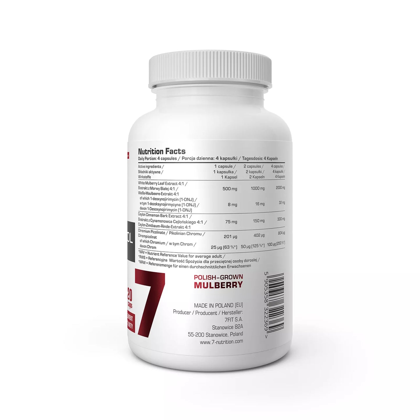7 Nutrition Glucose control 120 kaps.