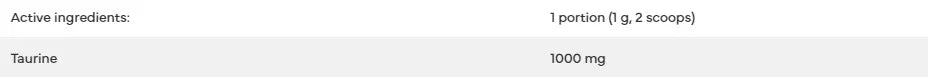 7 Nutrition Taurine 250 g pure