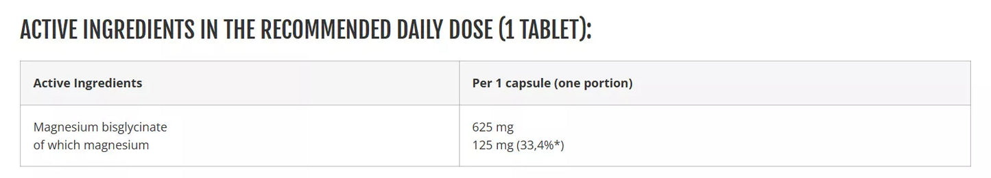Azgard Magnesium Bisglycinate Ultra 90 caps.