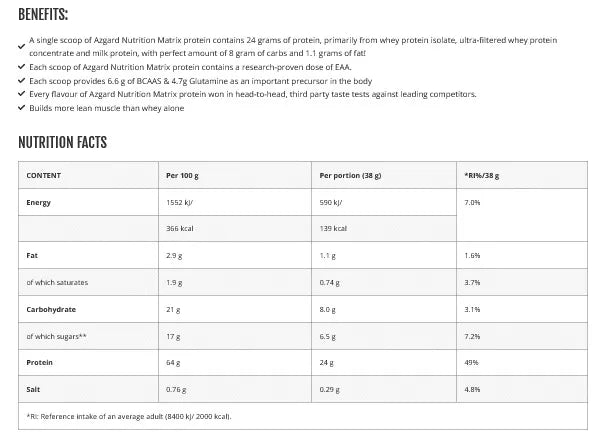 Azgard Protein Matrix 3000 g