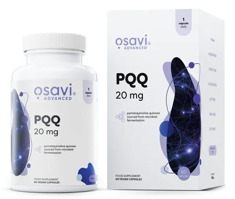 Osavi PQQ 20mg 60 kaps. (pirolochinolino chinono dinatrio druska)