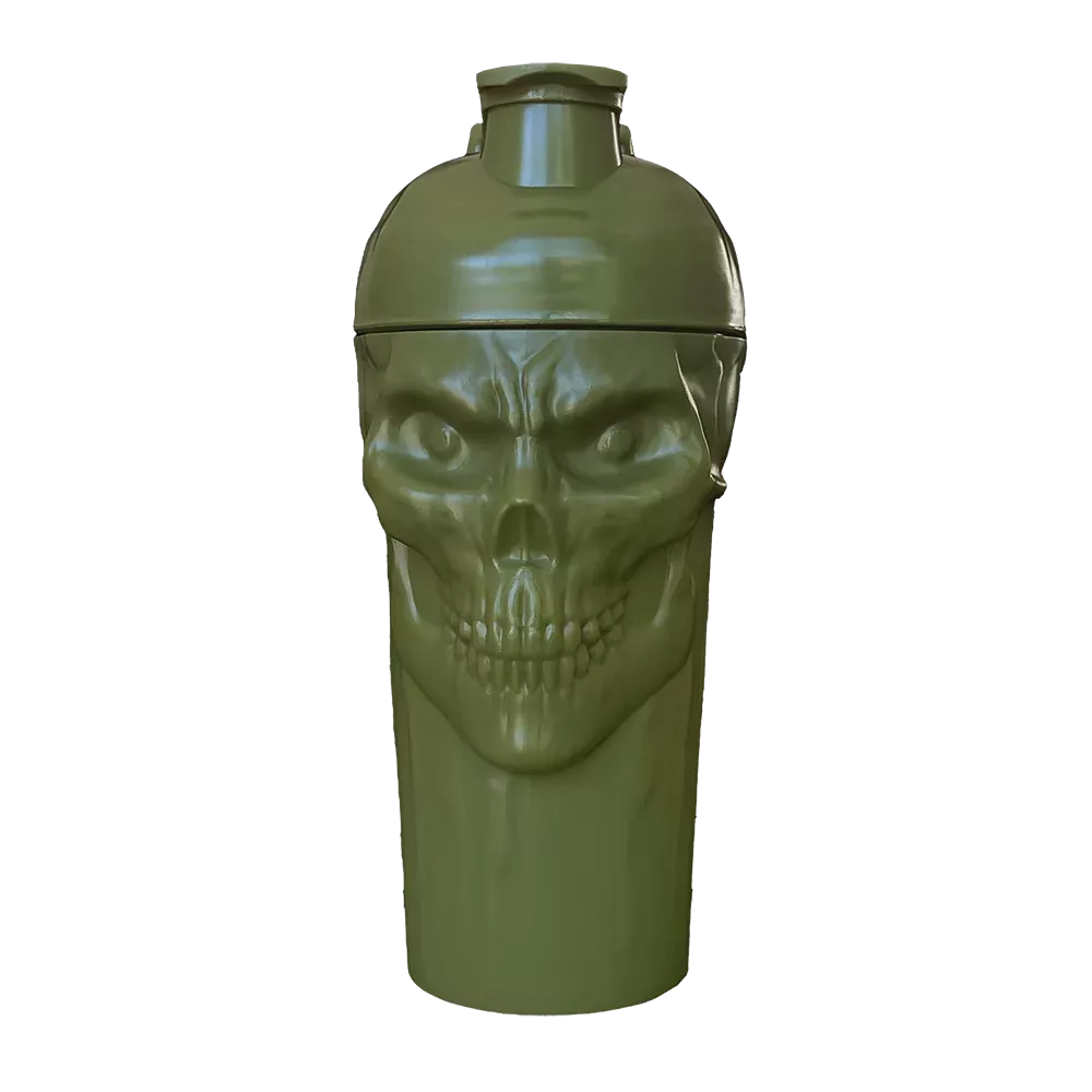 The Curse! Skull shaker 700 ml. (plaktuvė) Military Green