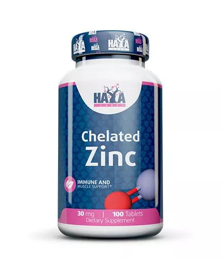 Haya Labs Zinc (cinko bisglicinatas) 100 tabl.