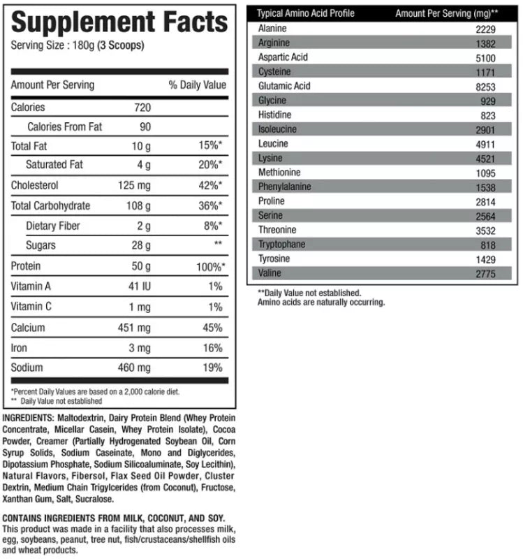 Physique Nutrition Thermo Gainer 7250 g.