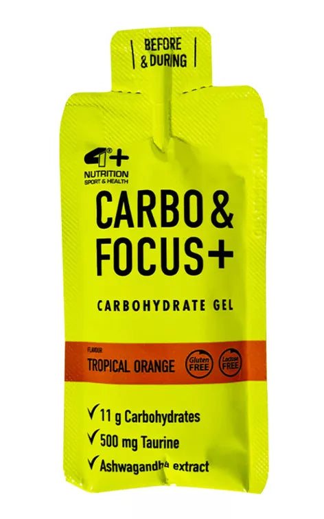 4+ Nutrition Carbo & Focus Carbogel 30 ml x24 BOX