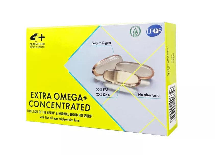 4+ Nutrition Extra Omega+ Concentrated 60 caps. IFOS