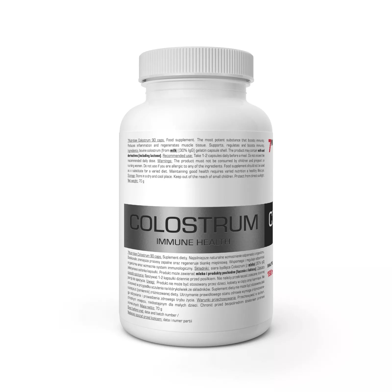 7 Nutrition Colostrum 600 mg 90 kaps.