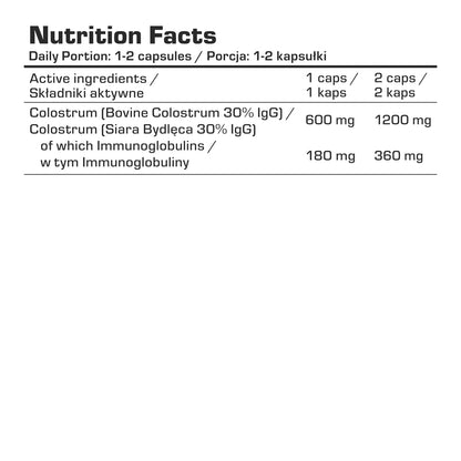 7 Nutrition Colostrum 600 mg 90 kaps.