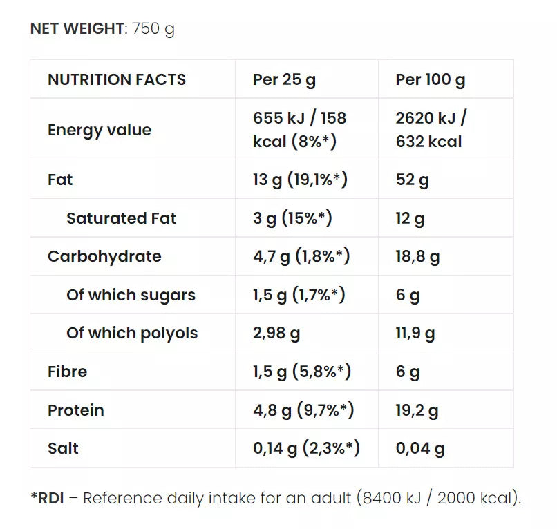 7 Nutrition Cream 750 g Caramel crunch KETO
