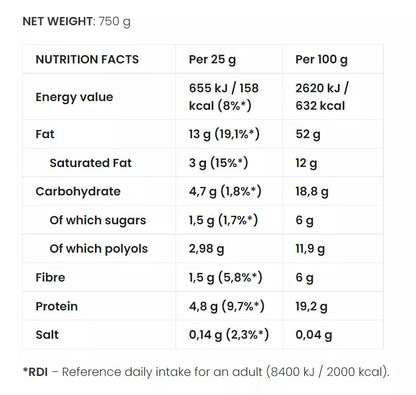 7 Nutrition Cream 750 g Caramel crunch KETO