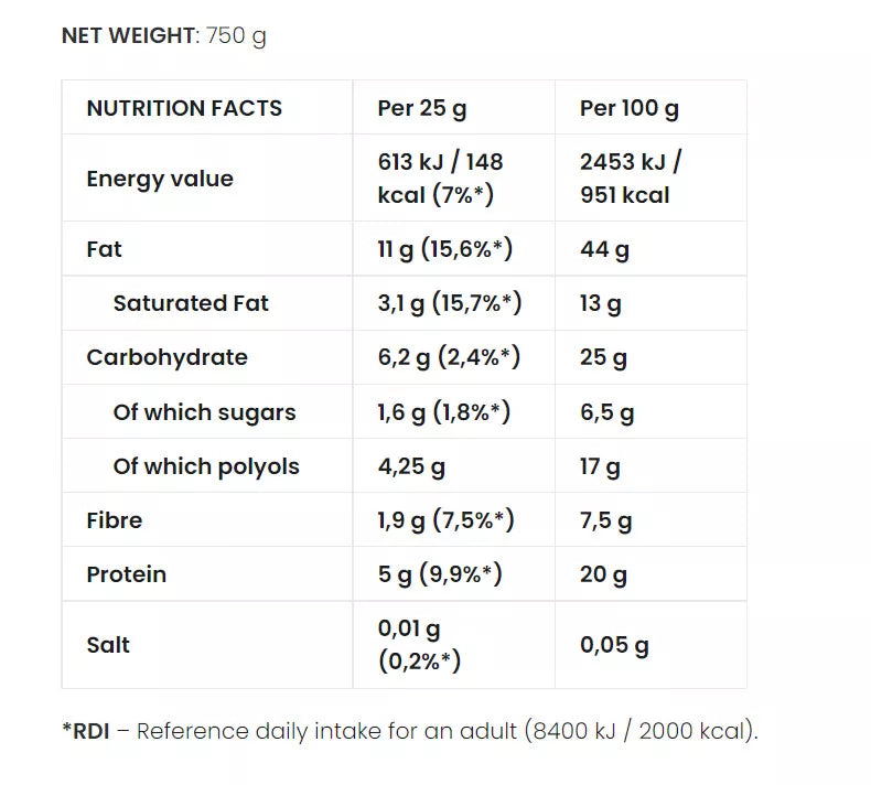 7 Nutrition Cream 750 g Chocolate peanut protein spread