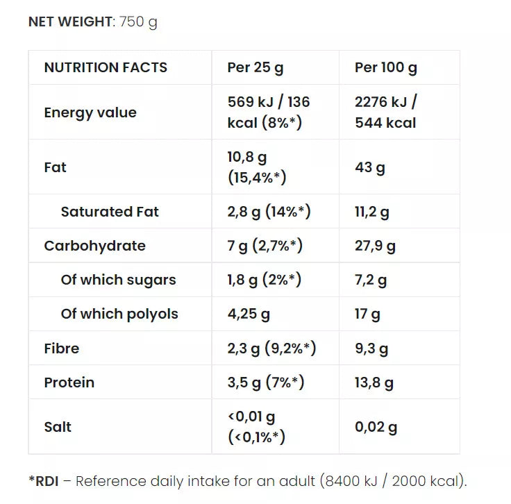 7 Nutrition Cream Choco coco Vege 750 g Protein spread