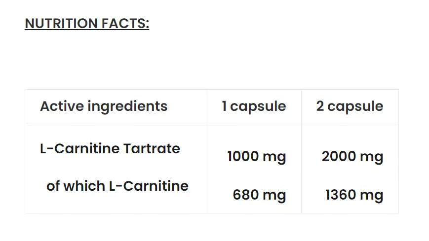 7 Nutrition L-Carnitine 120 caps