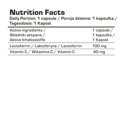 7 Nutrition Lactoferrin 90% 100 mg 60 kaps.