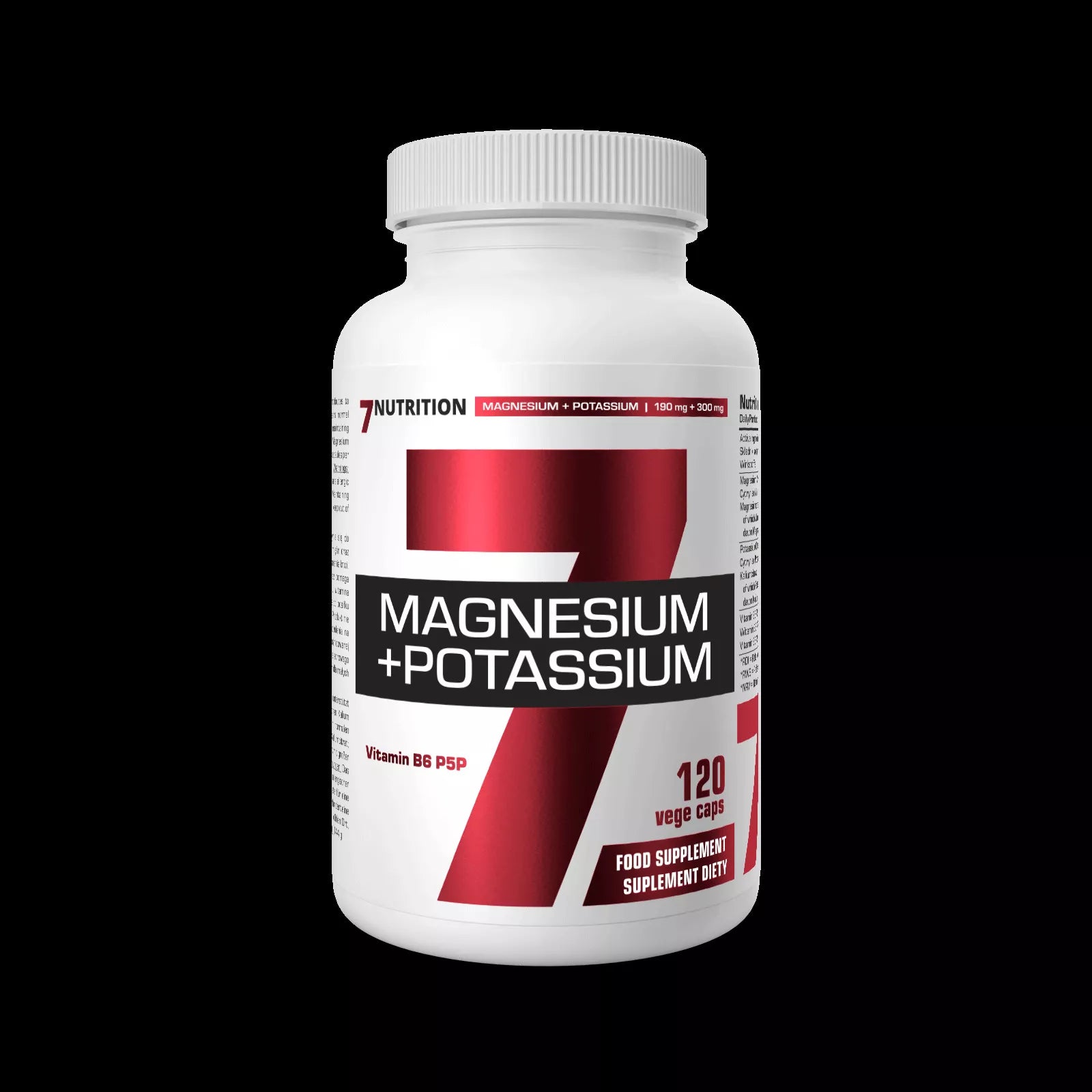 7 Nutrition Magnesium + Potasium B6 120 kaps.
