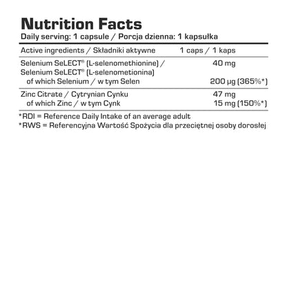 7 Nutrition Selenium + Zinc 120 caps