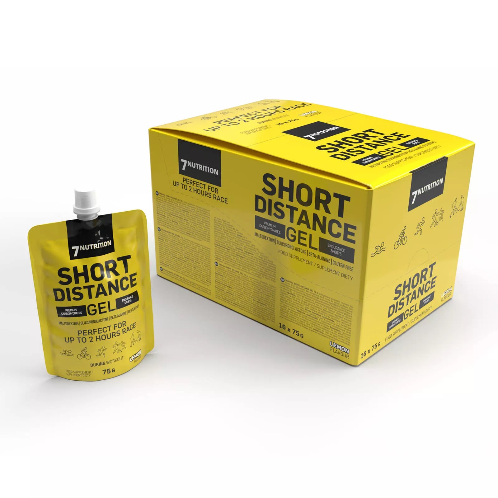 7 Nutrition Short Distance Gel 75 g x 16 box