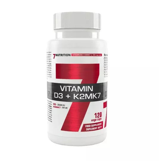 7 Nutrition Vitamin D3 + K2 Mk7 120 caps