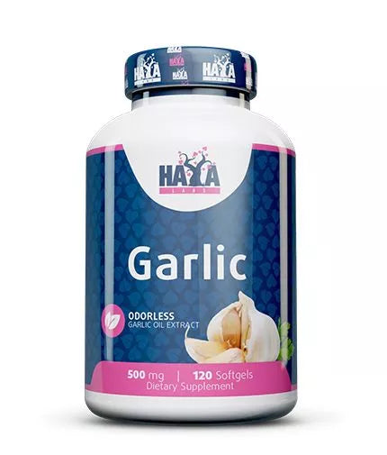 Haya Labs Odorless Garlic (Bekvapis česnakas) 120 kaps.