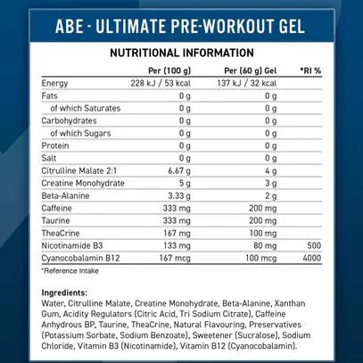 Applied Nutrition ABE Pre-workout gel 60 ml