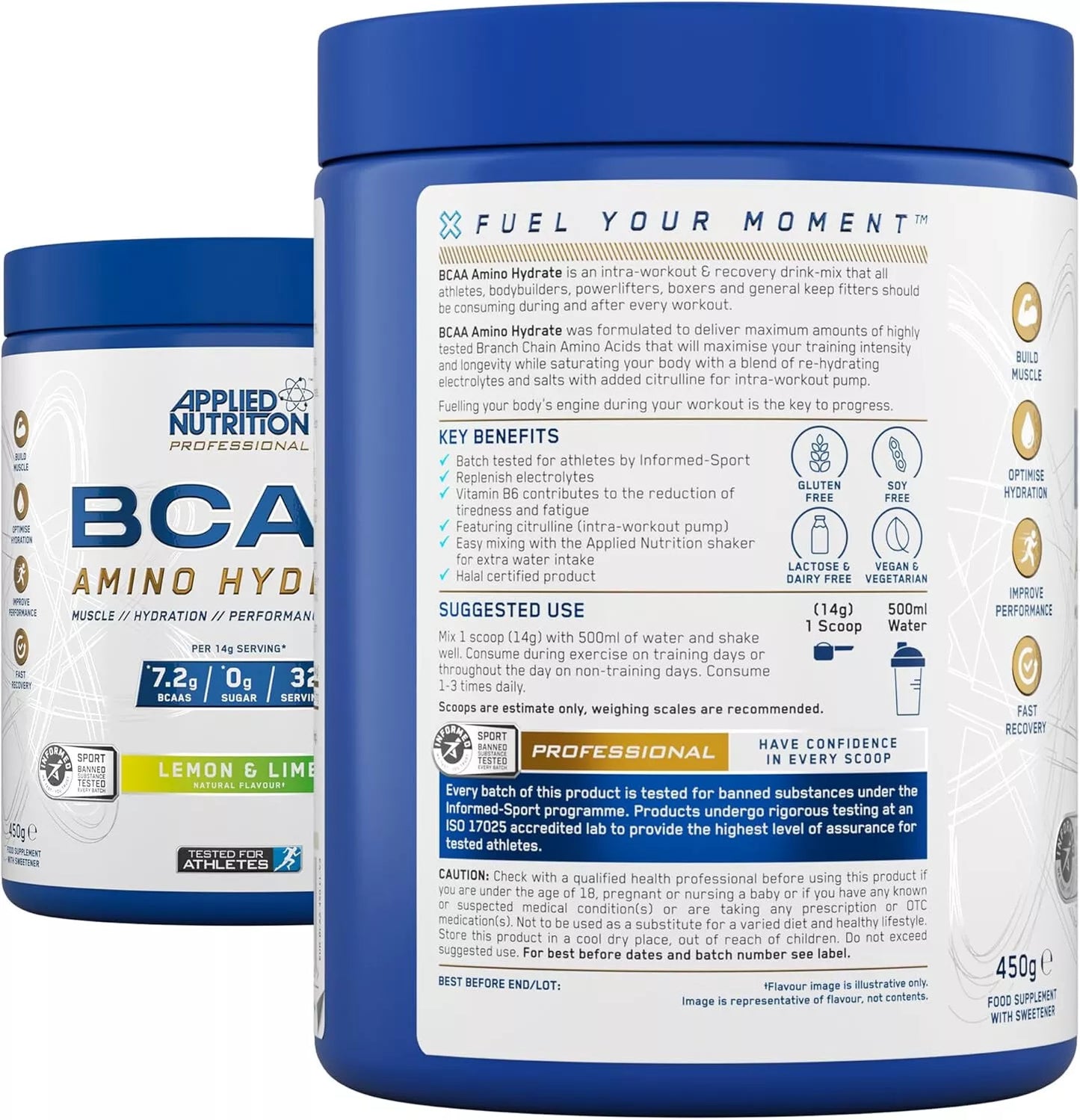 Applied Nutrition BCAA Amino Hydrate 450 g