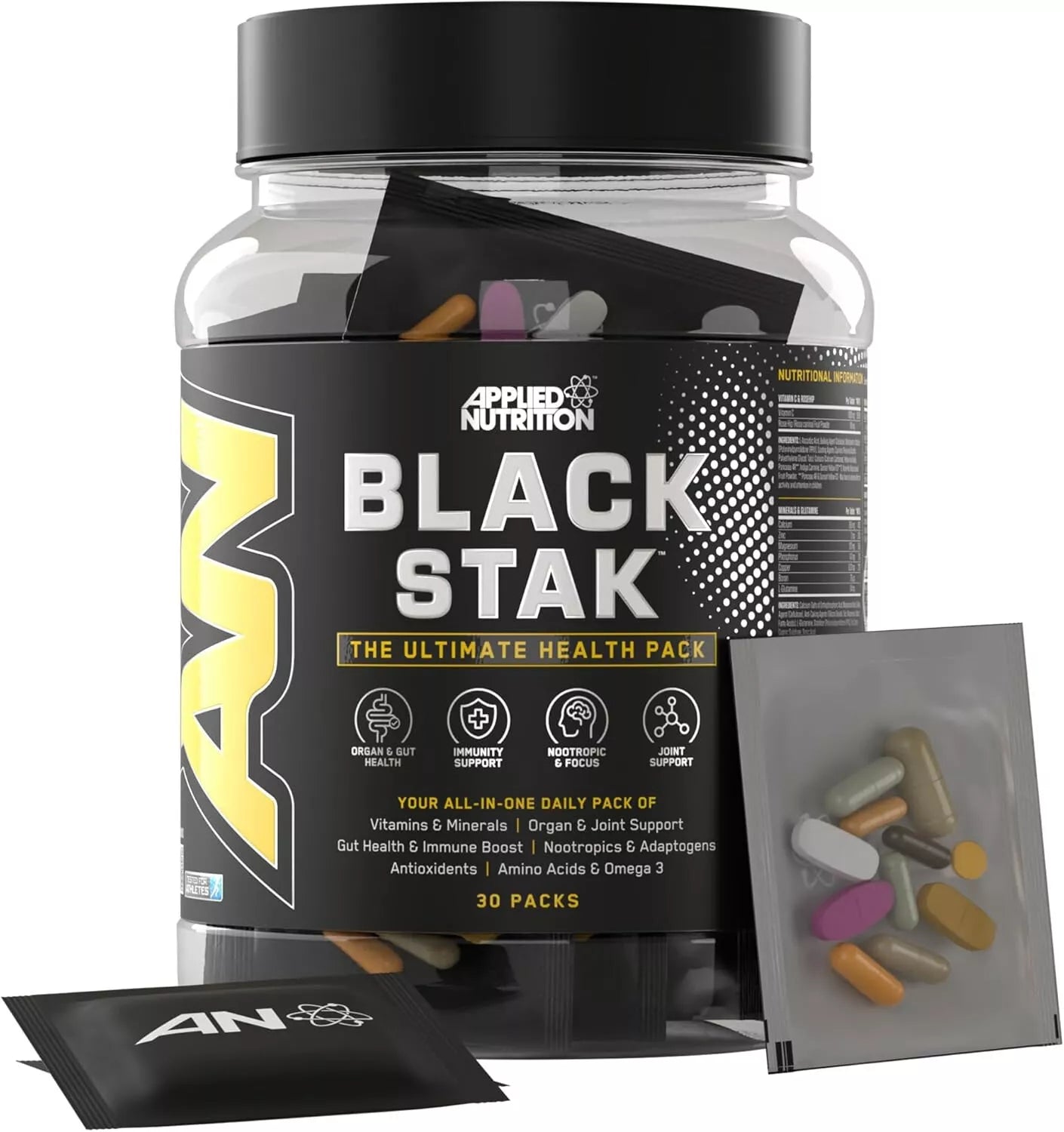 Applied Nutrition Black Stack 30 pak.
