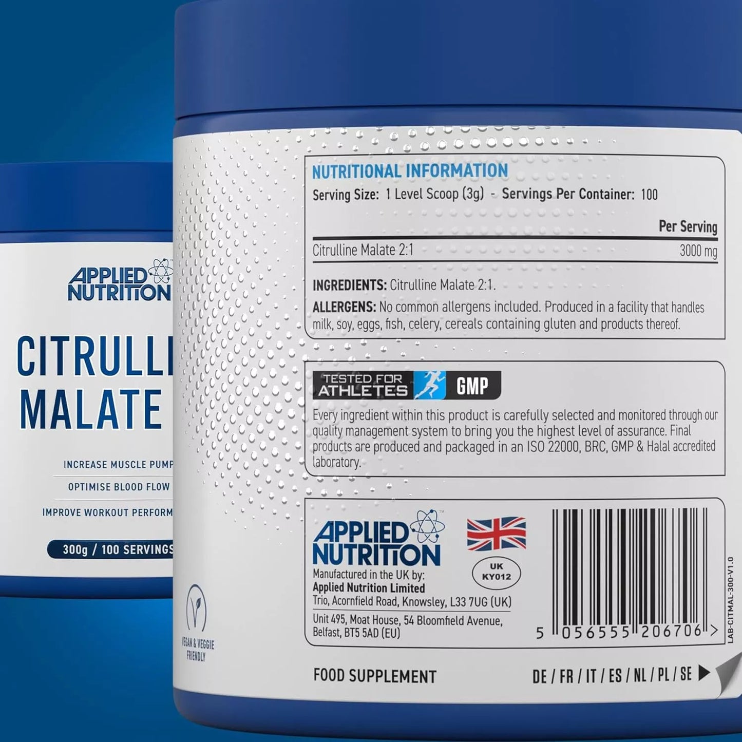 Applied Nutrition Citrulline Malate 2:1 3000 mg 300 g