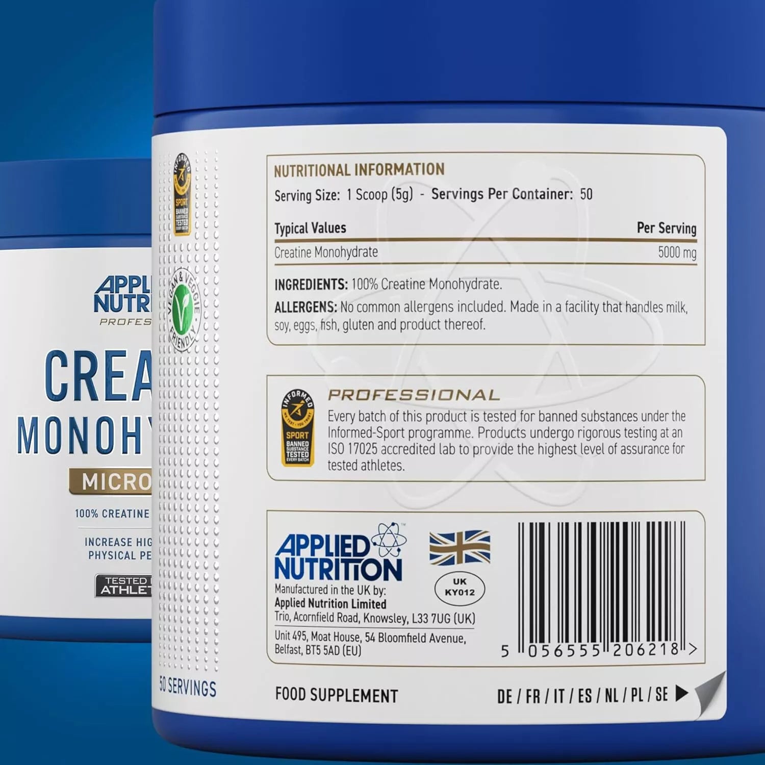 Applied Nutrition Creatine Monohydrate 250 g