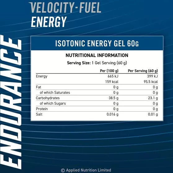 Applied Nutrition Endurance Energy Isotonic Gel 60 g x 20 BOX
