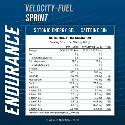 Applied Nutrition Endurance Sprint Isotonic Gel + Caffeine 60 g x 20