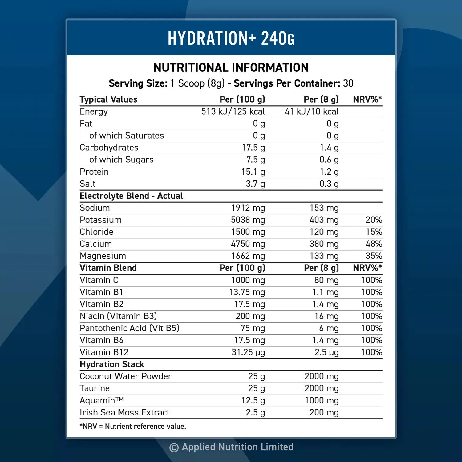 Applied Nutrition Hydration+ 240 g