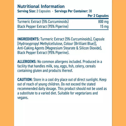 Applied Nutrition Solutions Turmeric 800 mg 60 kaps.