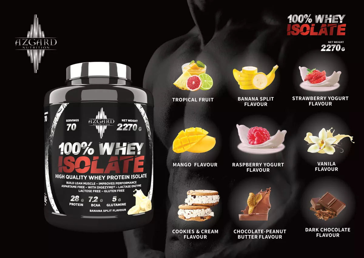 Azgard 100% Whey Isolate 2270 g, Lactose Free
