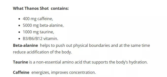 Azgard Thanos Pre workout SHOT BOX 15x60 ml