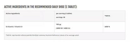 Azgard Vitamin D3 8000 UI 180 tabl.