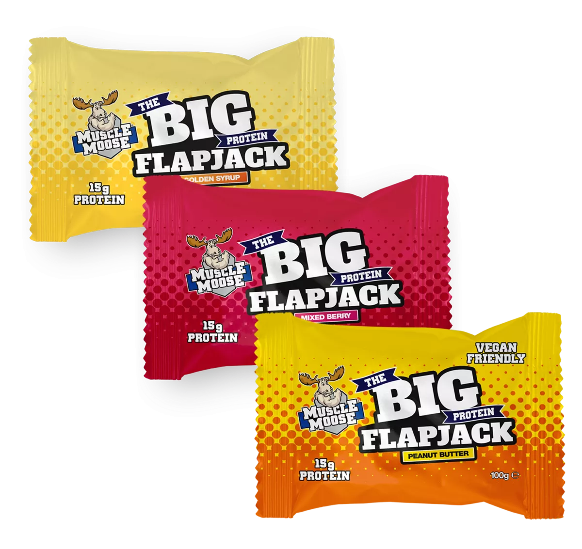 Muscle Moose The Big Protein Flapjack (avižinis batonėlis) 100 g.