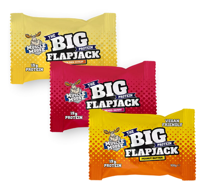 Muscle Moose The Big Protein Flapjack (avižinis batonėlis) 100 g.
