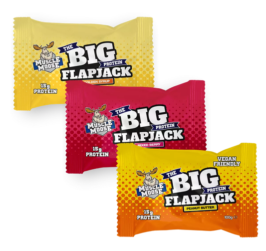 Muscle Moose The Big Protein Flapjack (avižinis batonėlis) 100 g.