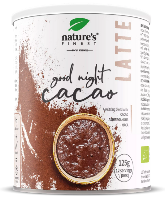Nature's Finest gėrimo milteliai „Good Night Latte“, ekologiški 125 g.