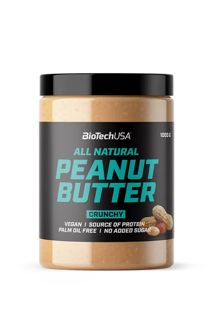 Biotech All Natural Peanut Butter, (žemės riešutų kremas) 1000 g