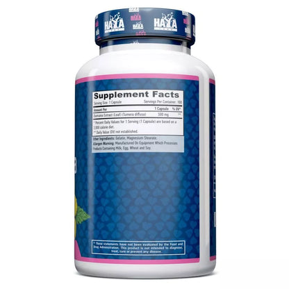 Haya Labs Damiana (Plačiosios turneros lapų ekstraktas) 100 kaps.