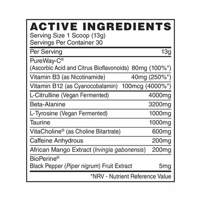 Naughty Boy Energy Pre-Workout 390 g.