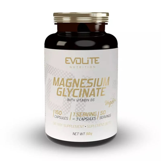 EvoLite Magnesium Glycinate + B6 150 kaps. (Magnio bisglicinatas)