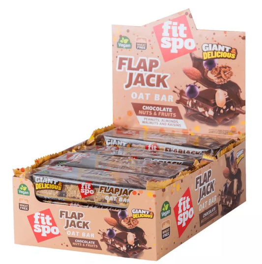 FitSpo Flap Jack Chocolate nuts and Fruits 90 g x12 BOX