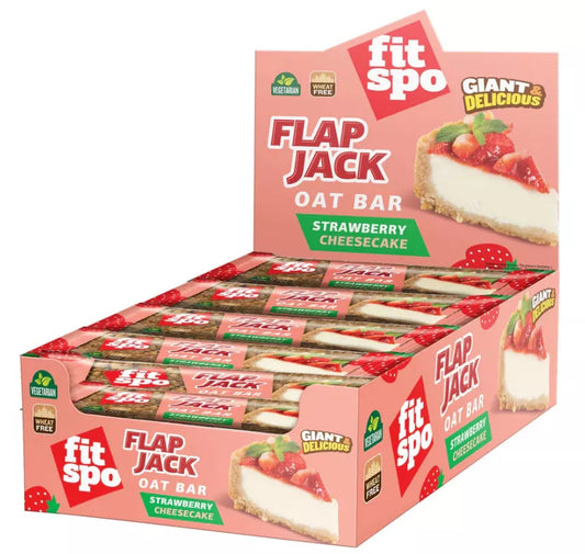 FitSpo Flap Jack Strawberry Cheesecake 90 g x12 BOX