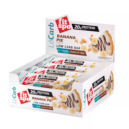 FitSpo Lo Carb protein bar Banana pie BOX 60 g x 12